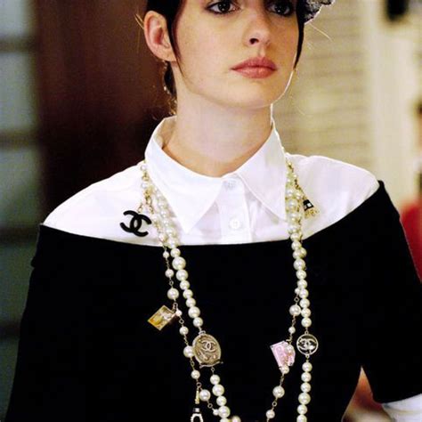 the devil wears prada chanel jacket|devil wears Prada Chanel necklace.